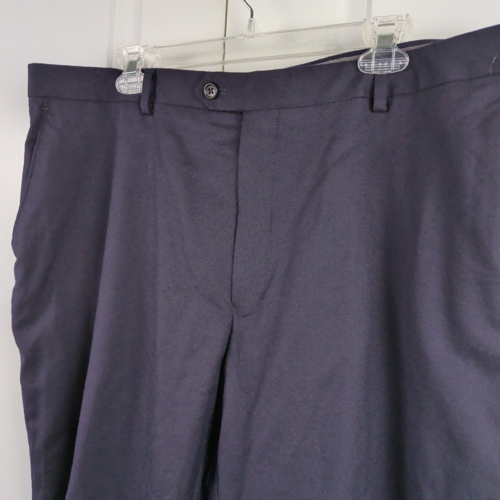 Jos A Bank Reserve Pants Mens 42x28 Navy Super 120s VBC Wool Dress Trousers